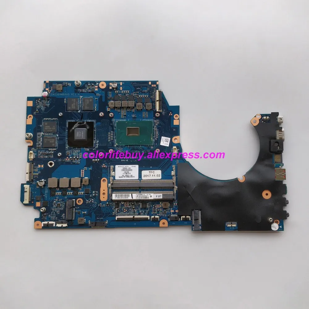 

Подлинный 929520-001 929520-601 dag3babyaf0 G3BA w GTX1050/2 ГБ GPU i7-7700HQ материнская плата с процессором для ноутбука HP OMEN 17-AN