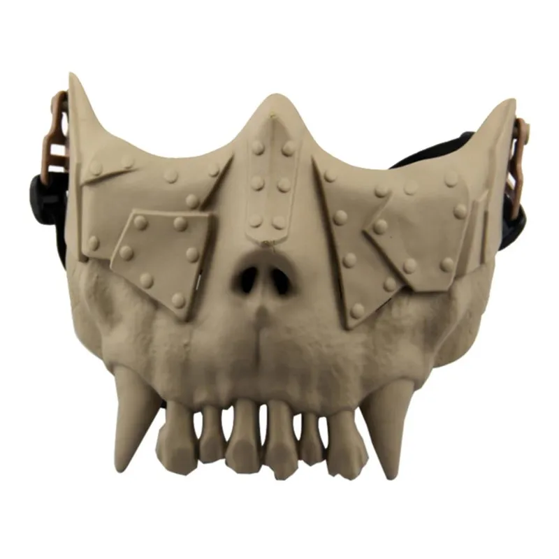 

Skeleton Skull Military Tactical Lower Half Face Mask Outdoor Paintball Airsoft CS Wargame Protective Halloween Party Cosplay
