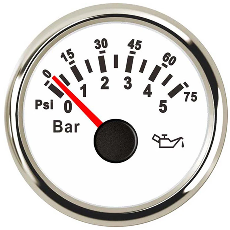 УФ-фильтр 52 мм с маслом Давление датчик 0-5bar 0-75Psi для автомобилей Грузовик Лодка подвесным двигателем встроенный мотор генератор 9V 32V постоянного тока