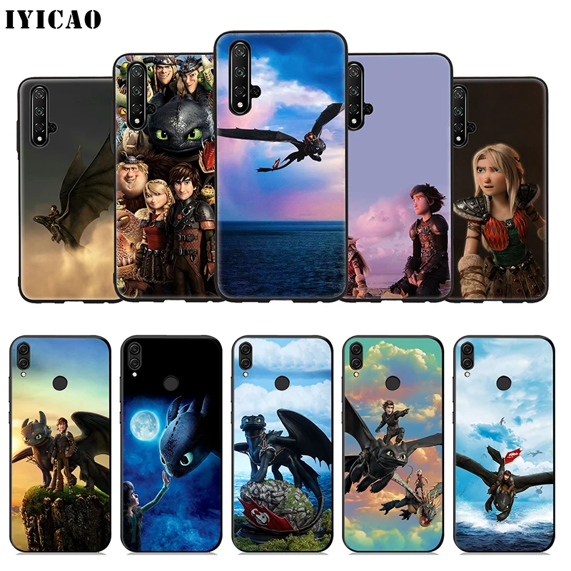 IYICAO Как приручить дракона мягкий чехол для huawei Honor 20 10 9X9 8X 8C 8 7X 7A 6A Lite Pro View Note