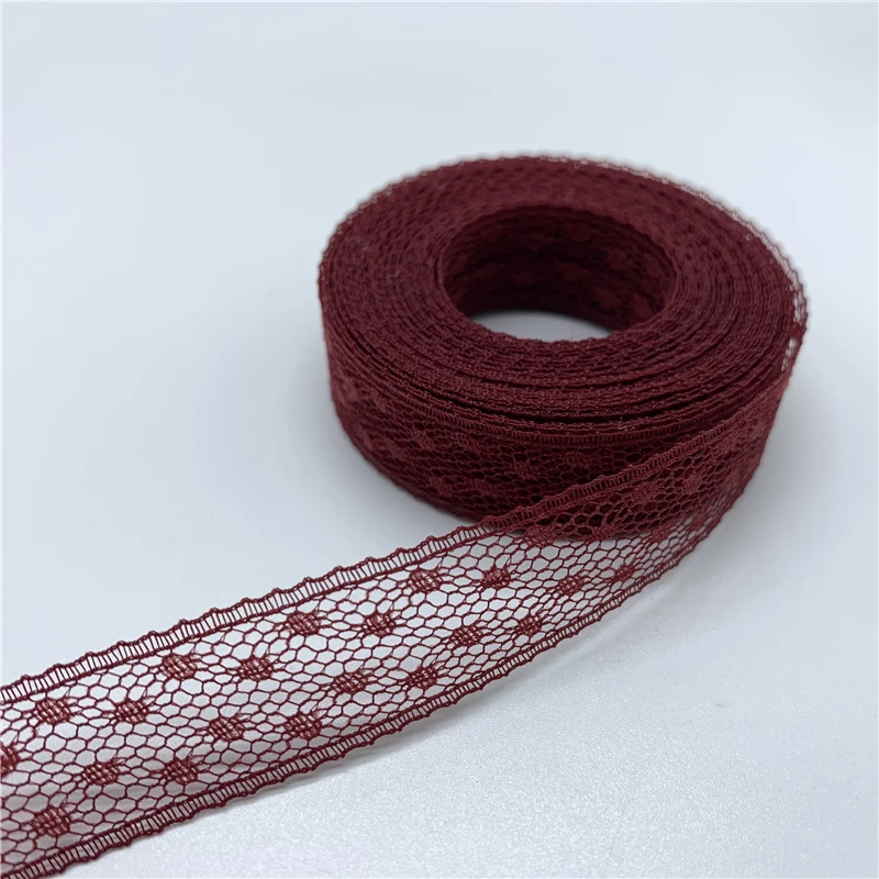 5yards/Lot 15mm Lace Ribbon Embroidered Lace Fabric For Skirt Accessories Trim Decoration Handmade Sewing Fabric lace fabric lace ribbon lace garment accessories lace sewing supplies lace decoration lace accessories lace sewing accessories