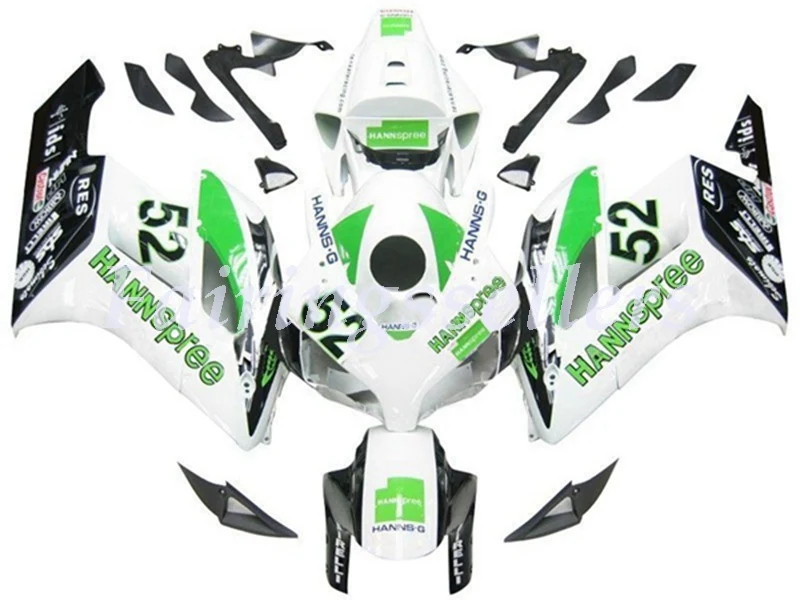 White Hannspree Литьевая форма) ABS Полный комплект обтекателя подходит для Honda CBR1000RR CBR1000 04 05 2004 2005 Обтекатели белый Hannspree - Цвет: White Hannspree