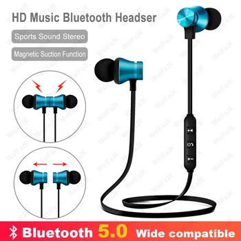 

Original Magnetic Bluetooth 5.0 Earphone Wireless Headphones Stereo Earbuds in Ear Headset with Mic For iPhone Xiaomi Android