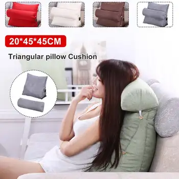 

Sponge Orthopedic Acid Bed Pillow Back Leg Cushion Pad Bedding Triangle Cushion Reading Lumbar Pillows