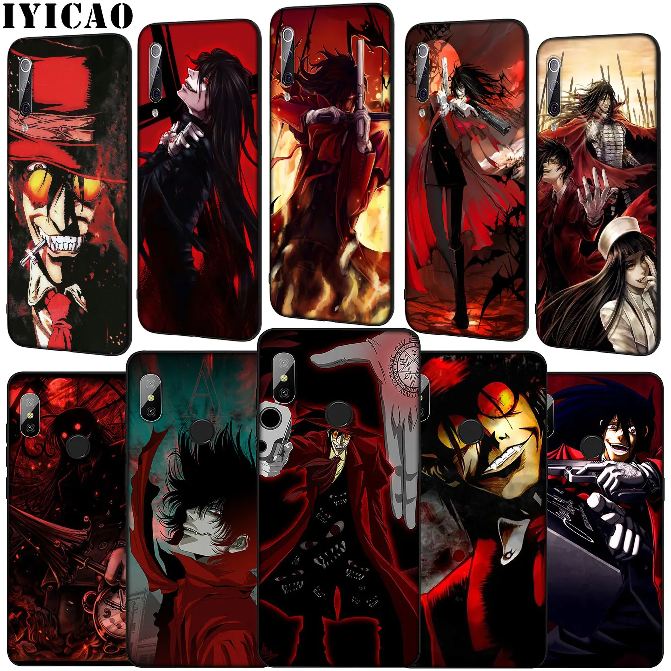 IYICAO Alucard Hellsing мягкий чехол для телефона Xiaomi Mi 10 9 9T A3 Pro CC9 CC9E 8 SE A2 Lite A1 6 pocophone f1 Mi9 |