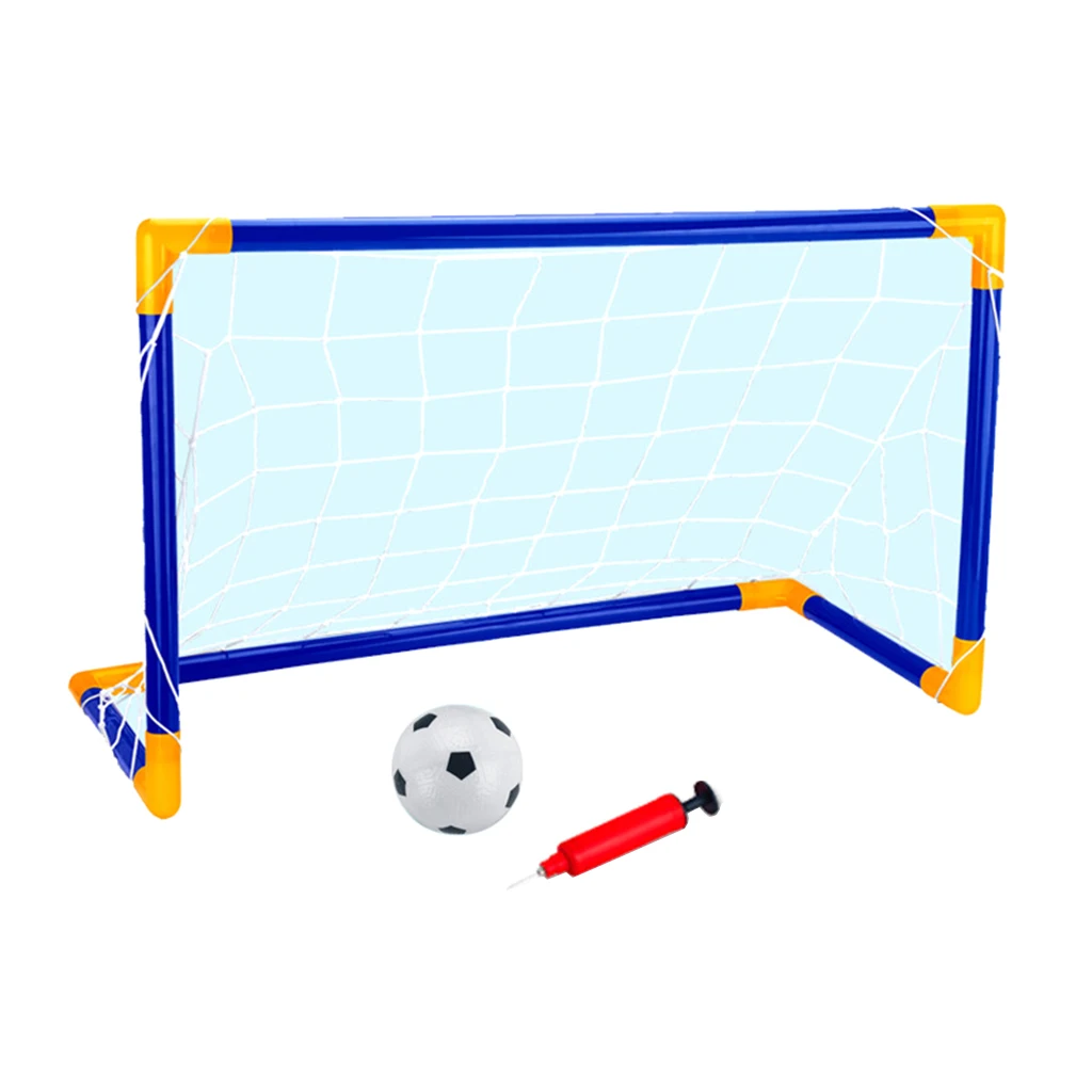1/2PC Inflatable Football Soccer Training Indoor Outdoor Garden Kids Goals Net 