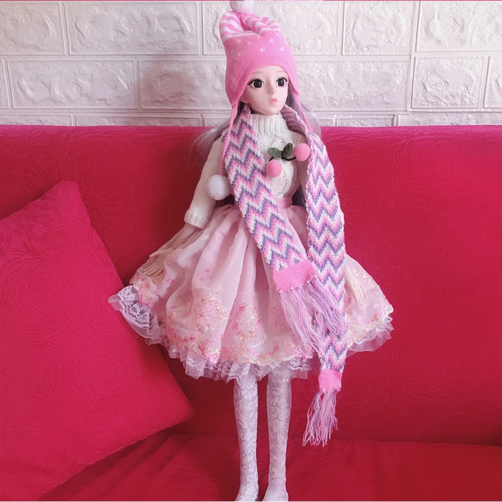 Милая одежда 60 см для куклы Бобби модное платье игрушка девочек студенческое