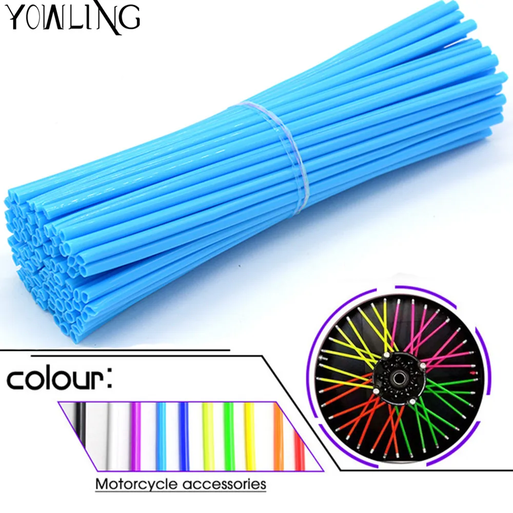 72Pcs/Lot Universal Motorcycle dirt bike enduro wheel spoke spoke skins Cover Wheel Rim Spoke Wraps Motorcycle Protector