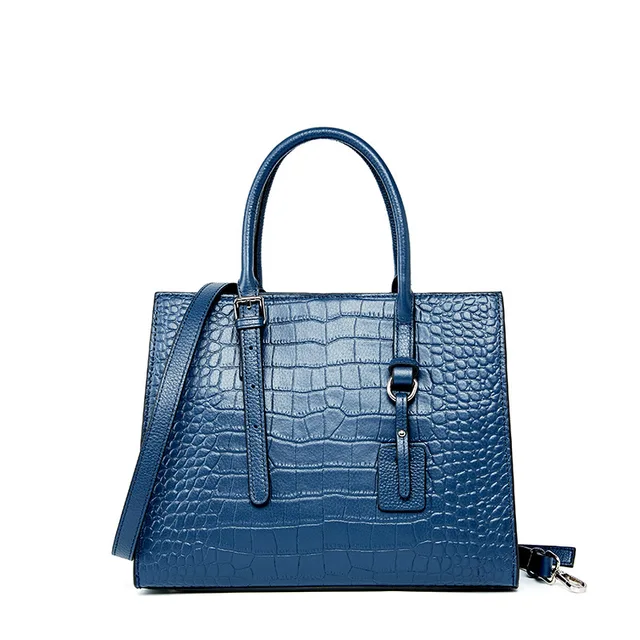 Luxury Genuine leather ladies bags new brand Design tote women s handbag fashion shoulder Alligator handbag