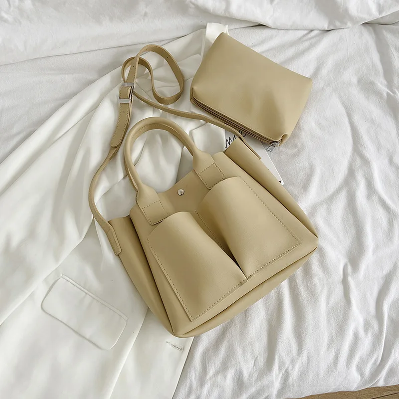 

Big bag female 2020 new fashion joker large capacity shoulder slung bag portable letter bag tote bag