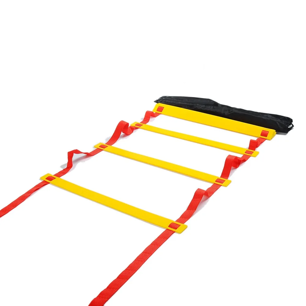

Rope Ladder for Training Hopscotch 6 M 12 Section Sheet-Pace xun lian ti Energy Ladder Speed Ladder