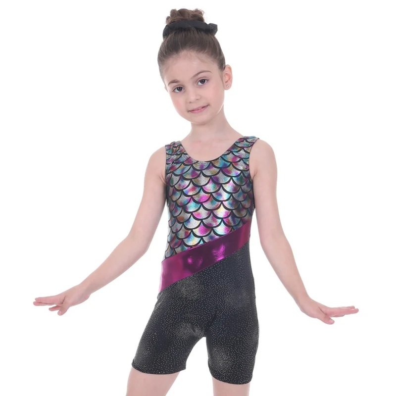 

New Sleeveless Gilding Girls Gymnastics Leotard Unitards Bodysuit Teens&Toddler Ballet Dance Suits Dance Leotard For 3-16Y 2020