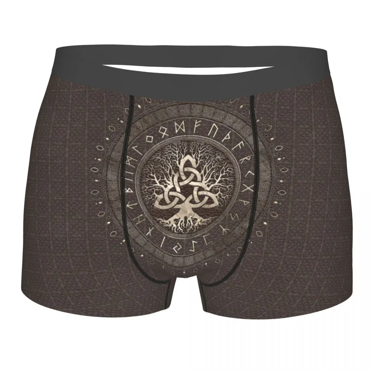 

Tree Of Life With Triquetra Brown Underpants Breathbale Panties Male Underwear Print Shorts Boxer Briefs