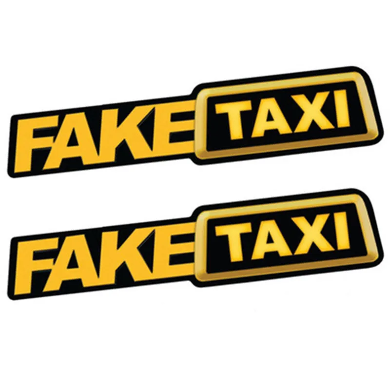 2x Fake TAXI Aufkleber Sticker Auto OEM JDM Tuning Deep