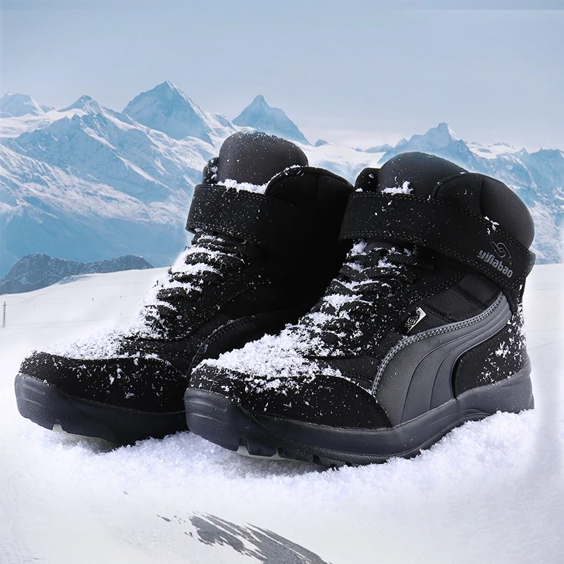 

2019 Men Boots Winter Snow Ankle Boots Warm Outdoor Waterproof Shoes Work Safety Boots Autumn Winter Comfortable Sneakers