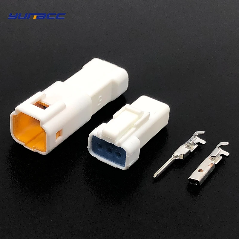 

2 sets JST 3 Pin/way automotive male female waterproof wire connector Plug 03T-JWPF-VSLE-S 03R-JWPF-VSLE-S for Benz BMW