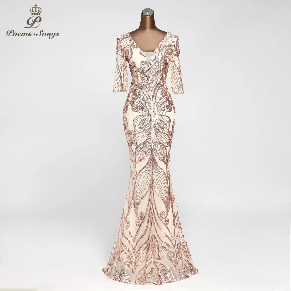 Стильное вечернее платье с бабочками, с рукавом до локтя, vestidos elegantes memaid, красивое вечернее платье, уникальное, robe de soiree