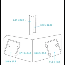 2007 Larson LXI 228 плавающий шаг и транцевая площадка лодка EVA Тиковый настил 1/" 6 мм