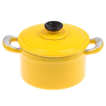 

1:12 Dollhouse Miniature Kitchen Utensils Cooking Ware Mini Pot Boiler Pan Doll House Accessories Play Kitchen Toy