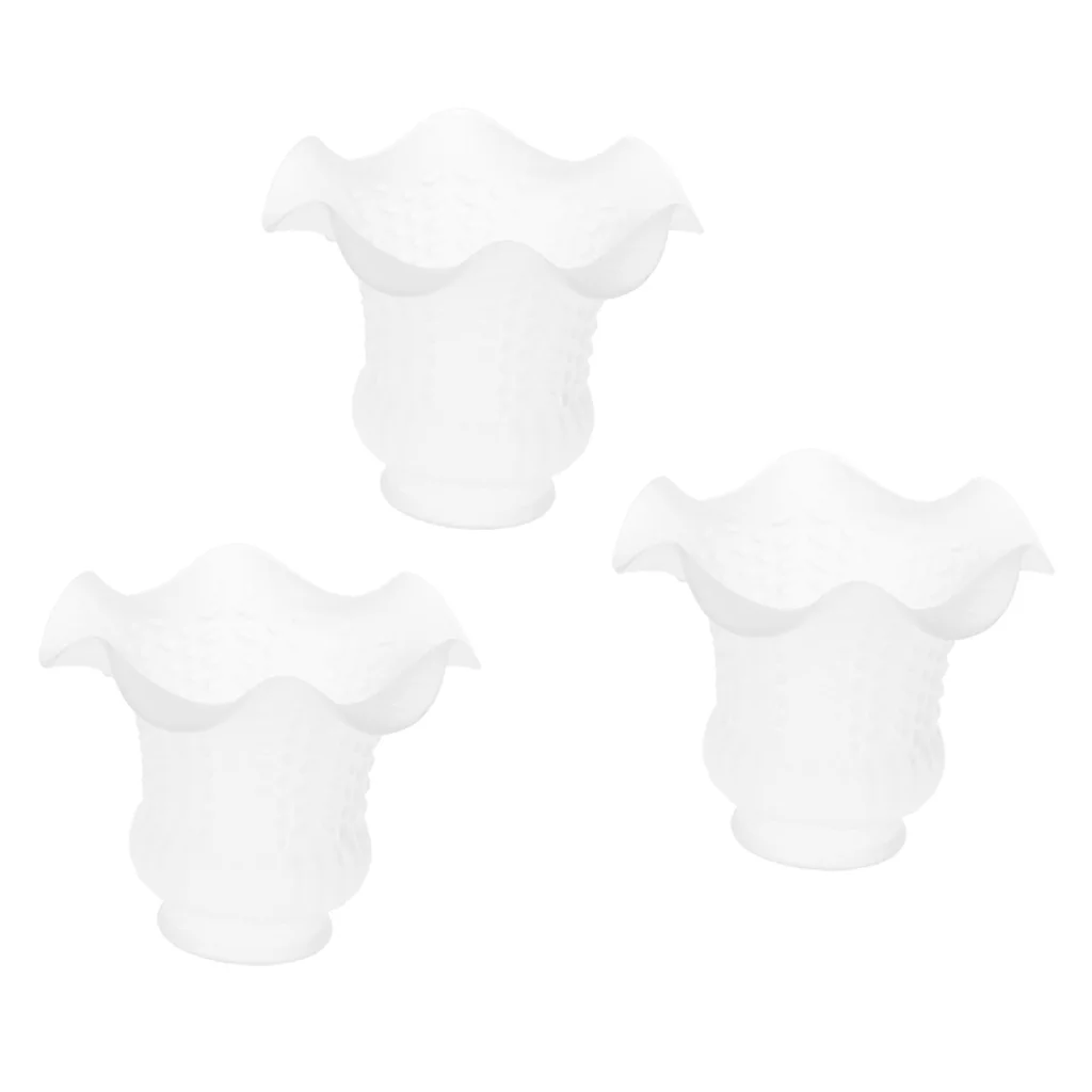 3pcs Glass Shades for Wall Sconce Lights and Ceiling Fan Lights Chandelier