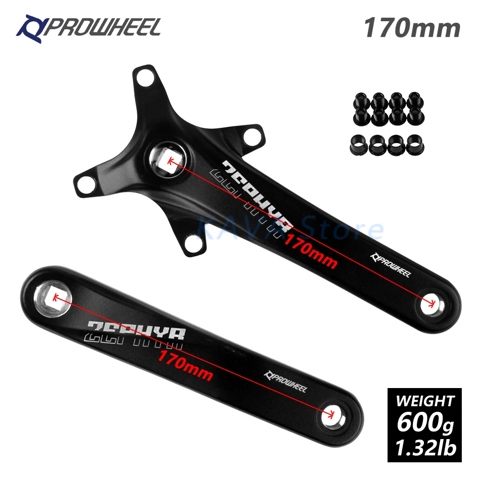 Prowheel велосипедная Звездочка 104BCD MTB для велосипеда с квадратным отверстием 170 мм 175 мм Кривошип 32T 34T 36T 38T круглая узкая широкая цепь