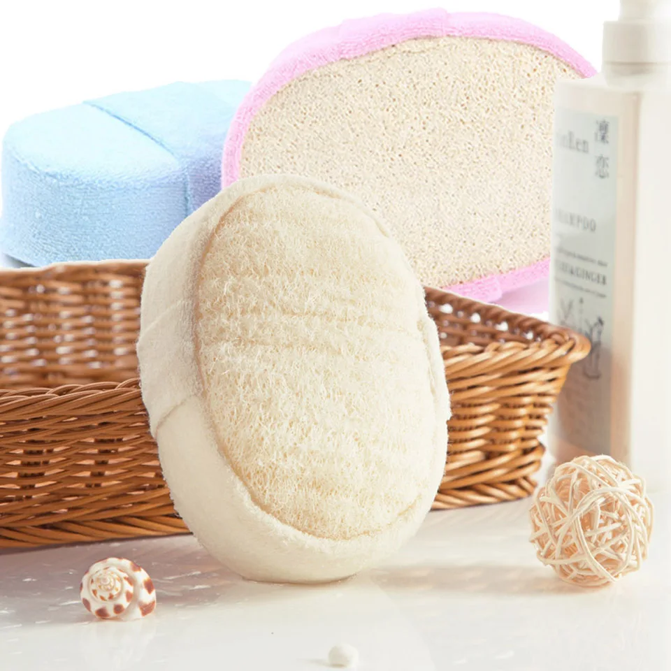 Loofah Bath Sponge Shower Body Cleaning Glove Tool Scrubber Ponge Brush Pad Horniness Remover Bathroom Supplies Random Color 4