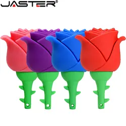 JASTER модный хит продаж креативный U диск 2,0 64 ГБ 32 ГБ 16 ГБ 8 ГБ 4 ГБ мультфильм 6 цветов Розовый цветок емкость USB флэш-накопитель