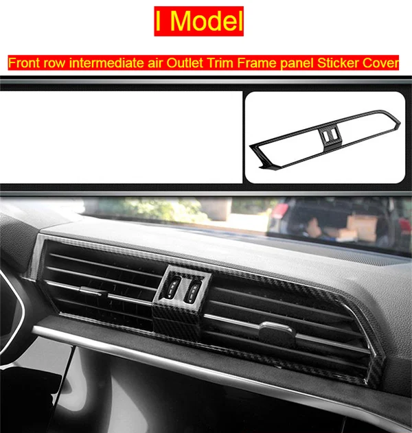 Автомобильный Стайлинг из углеродного волокна Стиль рычаг переключения передач рукав украшения крышки кнопок наклейки для Audi Q3 аксессуары для интерьера - Название цвета: I Model Carbon fiber