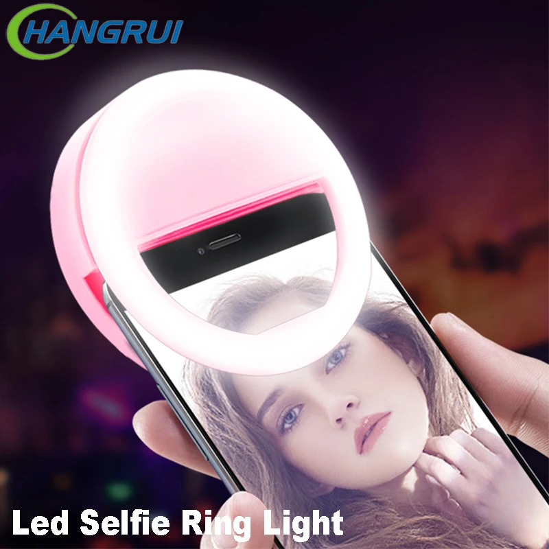Led 셀카 링 라이트 휴대폰 클립 렌즈 메이크업 조명, 사진 카메라 야간 조명 유튜브 필라이트