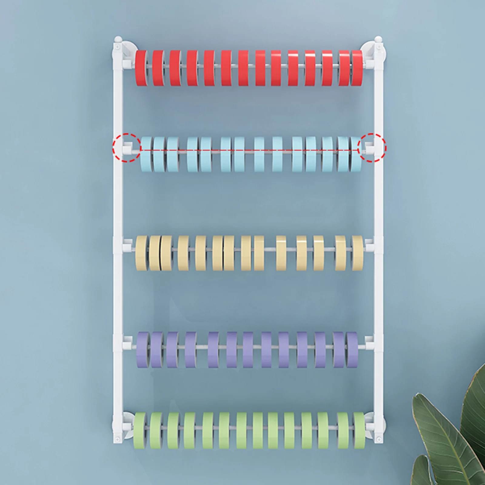 Washi Tape Organizer Removable Multifunctional Wire Rack Ribbon Wall Mount  Ribbon Organizer holder stand for Home Sundries - AliExpress