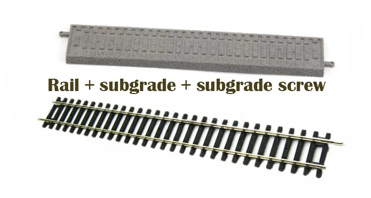 Subgrade plus track Миниатюрная модель 1: 87 G239 прямая направляющая 239 мм прямая направляющая 55200 Аксессуары материал поезд модель песочного стола аксессуары - Цвет: Subgrade plus track