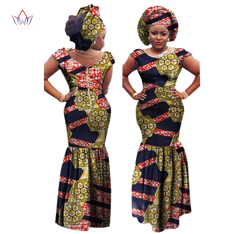 О-образным вырезом Африка платье для Для женщин летние Винтаж длинное-Party-кружева Дашики вышивка Африканский Базен Риш Femme плюс Размеры WY1776 - Цвет: 25
