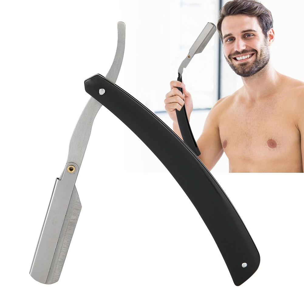 Горячая углеродистая сталь Парикмахерская Бритва для бровей держатель ножа Складной инструмент для бритья