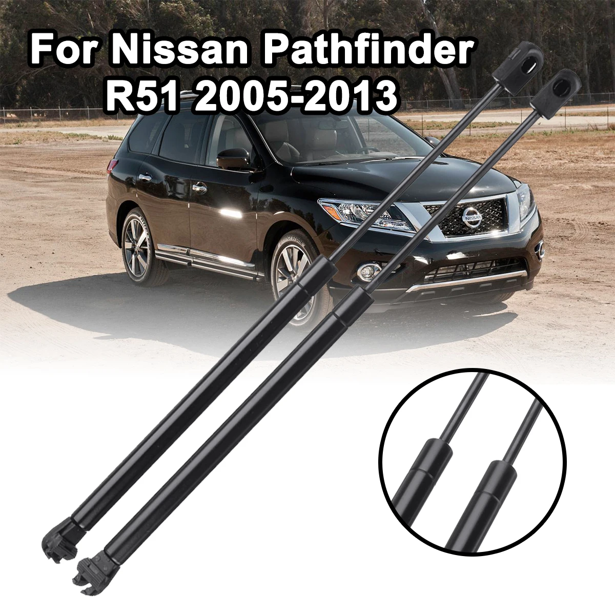Распорки газовые для заднего стекла автомобиля 2 шт. замена Nissan Pathfinder R51 2005-2013