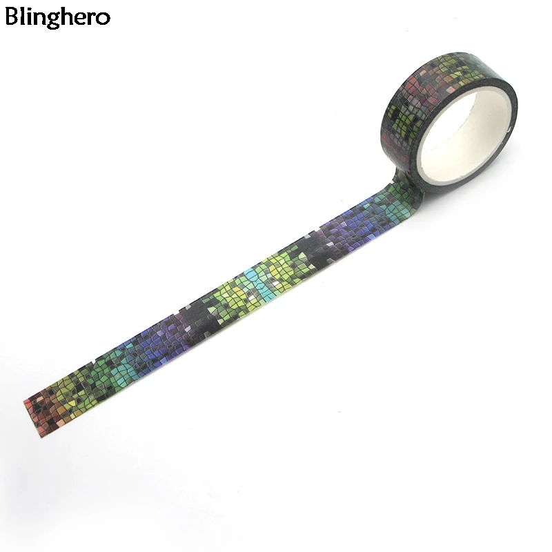Blinghero Colorfun сетка 15 мм X 5 м васи лента рукоделие изоляционная лента клейкие наклейки с лентами Декоративные Канцелярские ленты наклейка BH0023