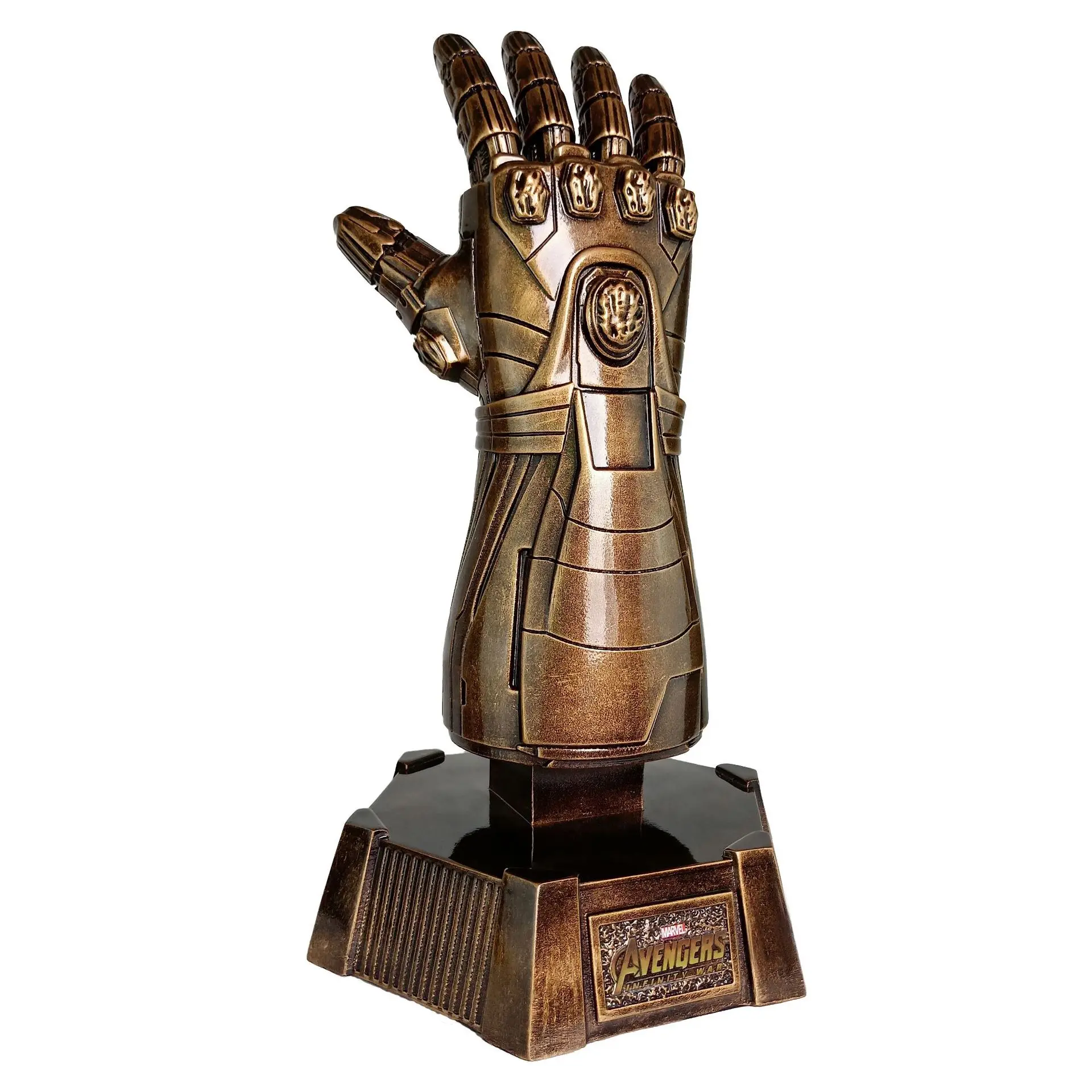 Мстители Marvel, Железный человек, бесконечная перчатка, перчатки, статуя из смолы, фигурка, модель игрушки для коллекции - Цвет: golden