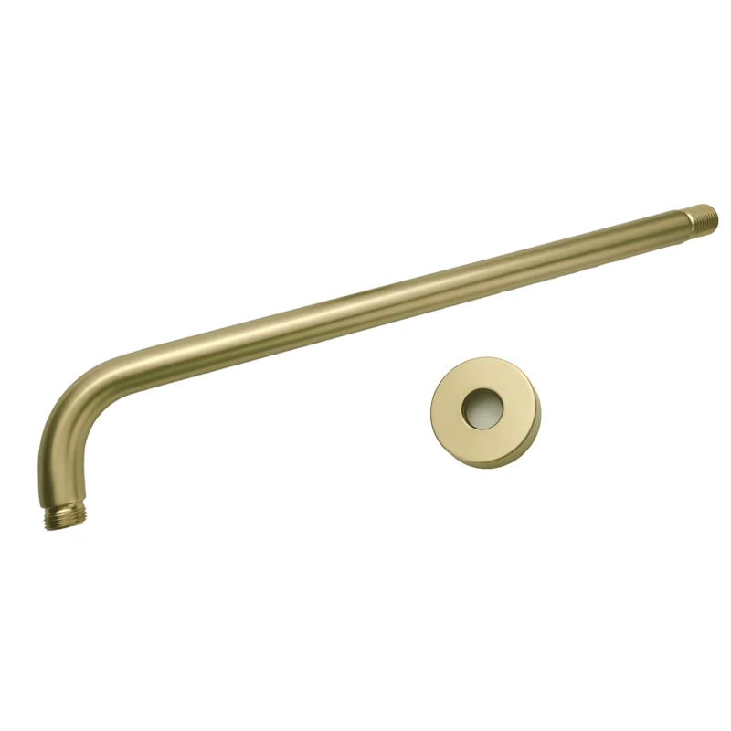 Gold Plated Overhead Shower Head Shower Arm Big and Small Square Round SUS304 Stainless Steel Brushed Oval Modern Indoor Outdoor