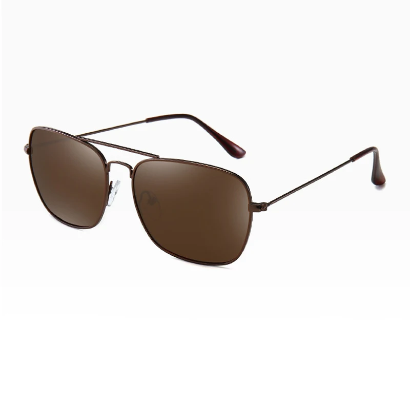 Классические поляризованные солнцезащитные очки ретро брендовый дизайн металлические квадратные мужские солнцезащитные очки для вождения UV400 Оттенки для мужчин очки Oculos de sol - Цвет линз: 04