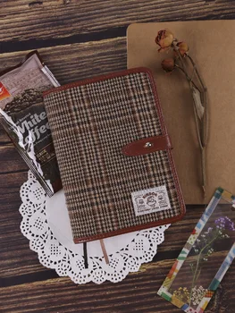 

Kinbor Simple Hand Notebook A6 Artistic Notebook Plaid Hand Notebook Plaid Diary Notebook 2020 Planner Notebook Grid Noteboy
