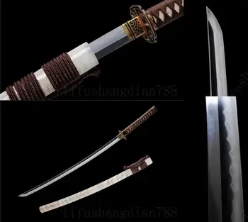 

41" DAMASCUS FOLDED STEEL CLAY TEMPERED DRAGON JAPANESE SAMURAI SWORD KATANA