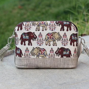 

Fashion national embroidery women shopping handbags!Nice animal embroidered lady shoulder&Crossbody bag hot canvas small Carrier