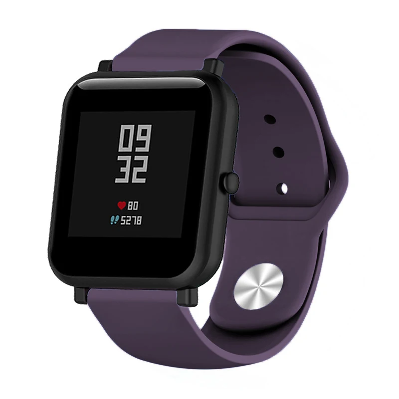 18 мм/20 мм/22 мм Smartwatch Band для samsung/Garmin/huawei/Apple watch/Motorola/Withings/Amazfit/SUUNTO/ископаемого/Ticwatch универсальный браслет - Цвет ремешка: purple