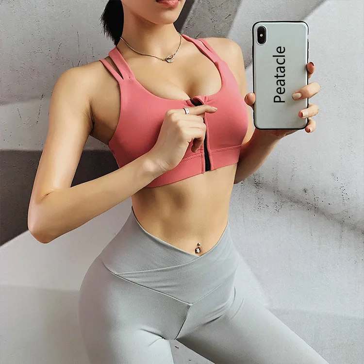 Peatacle Для женщин Sexy бюстгальтер для йоги с перекрещивающимися на спине бретелями, спортивный бюстгальтер для женщин противоударный Фитнес Йога Мягкий Бюстгальтер Push Up бюстгальтер прочный дышащий