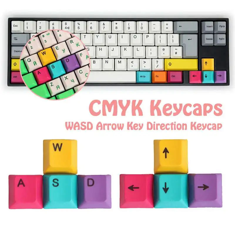 4 шт./набор колпачки для клавиш механической игровой клавиатуры | Компьютеры и