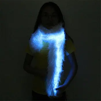 

Led Led Scarf Light Up Boa Glow Up Flashing Fun Novelty Scarves For Rave Accessory Clothing Outfit Burning Man Costume Festival