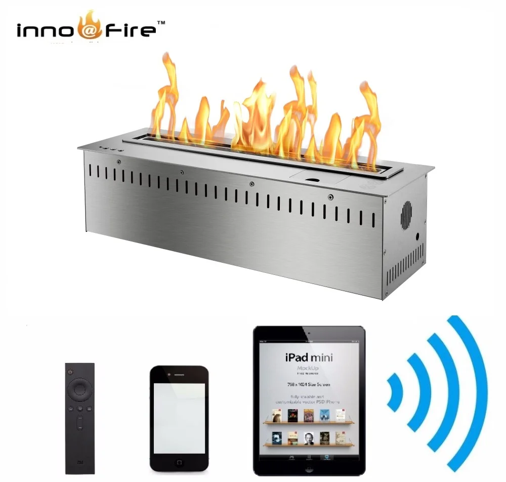 

Inno living 24 inch remote control bio ethanol fireplace