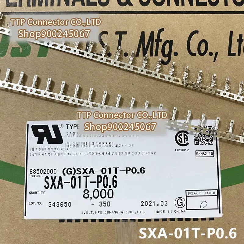 

100pcs/lot Connector SXA-01T-P0.6 Wire gauge 20-24AWG 100% New and Origianl