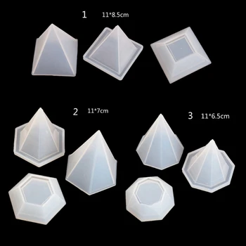 

Handmade Diamond Box Resin Mold with Lids Storage Silicone Resin Casting Molds Jewelry Trinket Box Molds Art Craft Tools
