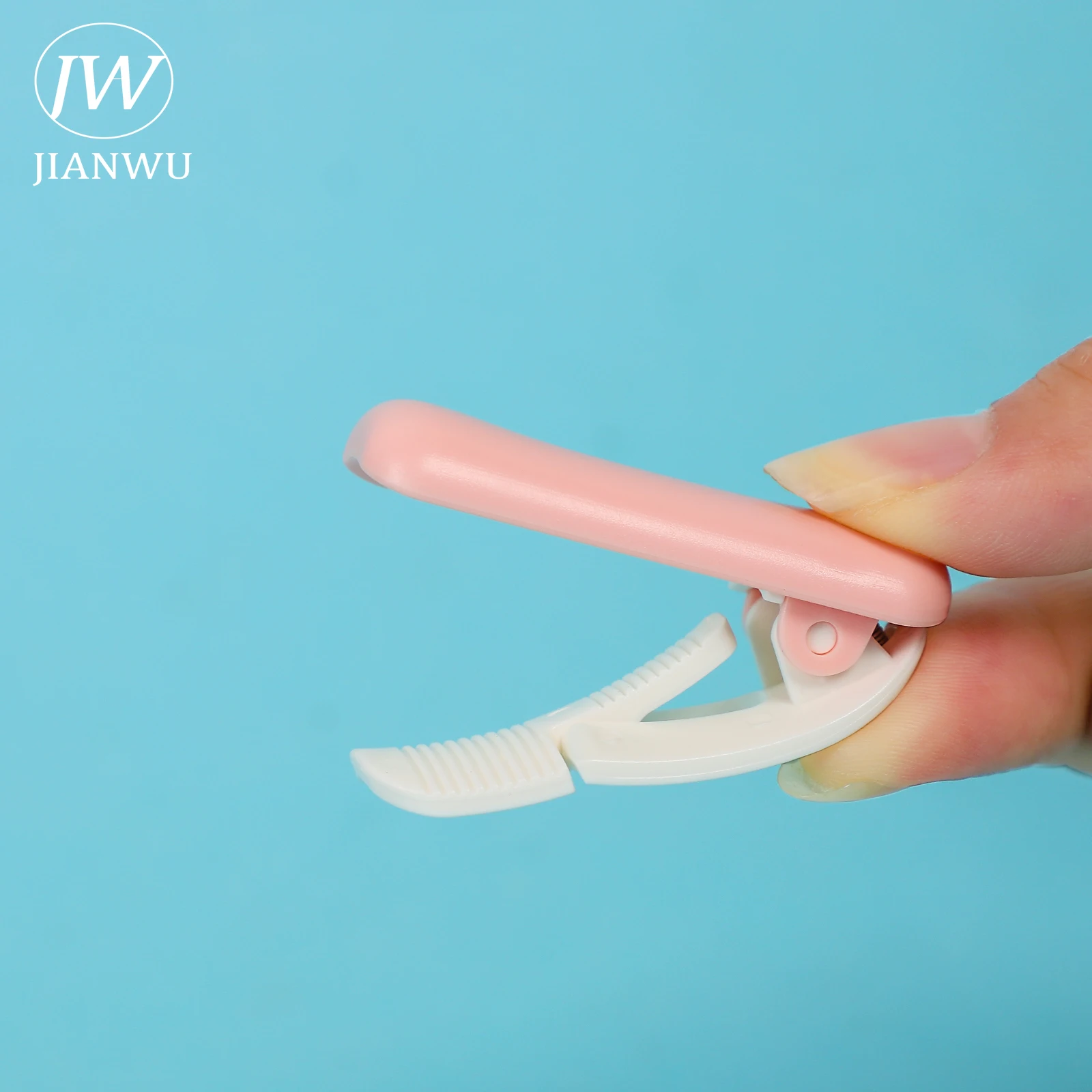 JIANWU Simple Creative Washi Tape Cutter Clip Solid Color Portable Tape  Dispenser Organizer School Office Stationery Accessories