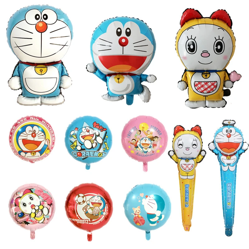 Birthday Party Decorations Doraemon | Doraemon Cartoon Foil Balloons -  Cartoon Foil - Aliexpress